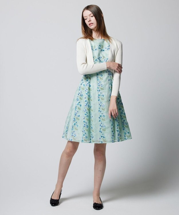 TOCCA SILK RIB BOLERO ボレロ アイボリー系