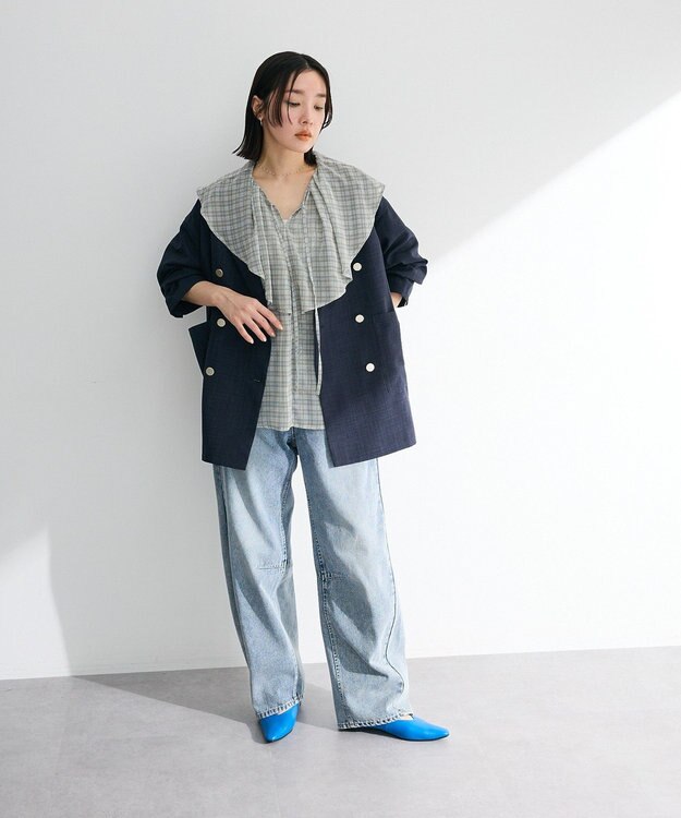 Green Parks ・ＥＬＥＮＣＡＲＥ　ＤＵＥ　デニムバレルレッグパン Black