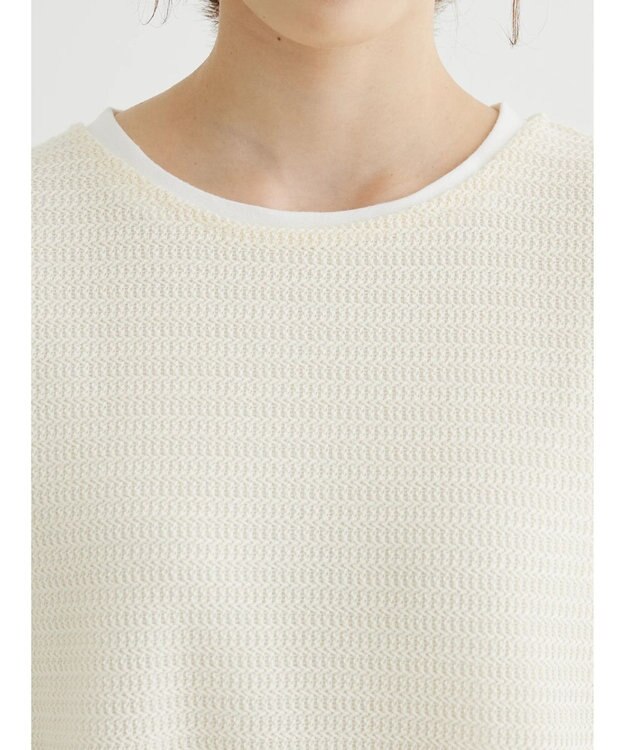 Green Parks ＳＥＴ２点　メッシュベスト＋半袖カットチュニック Ecru