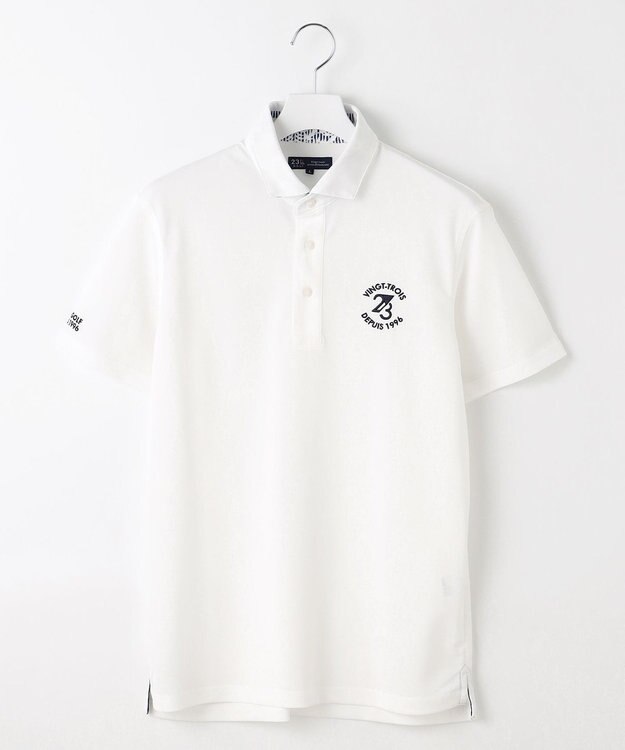 23区GOLF 【MEN】エイトムーブカノコ ストレッチポロシャツ ホワイト系