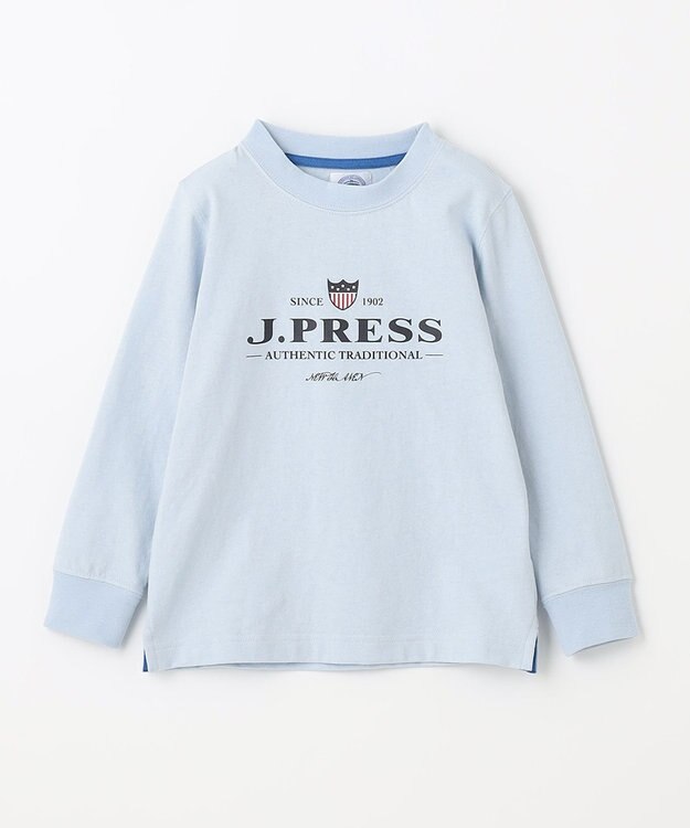 J.PRESS KIDS 【110-130cm】USAハウスロゴ ロングTシャツ サックスブルー系