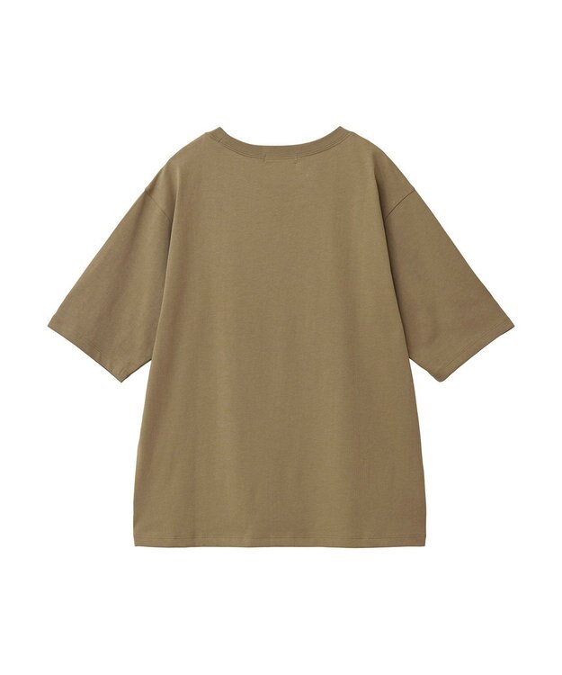 Green Parks ５分袖フロッキーロゴプリントＴＥＥ Khaki