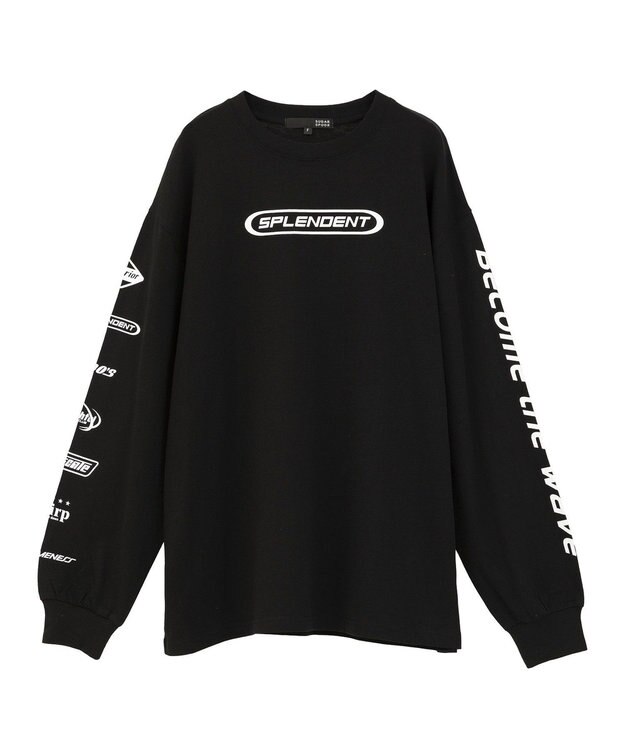 Green Parks ・ＳＵＧＡＲ　ＳＰＯＯＮ　スポーツロゴｐｔロンＴＥＥ Black