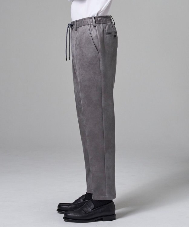 JOSEPH HOMME 【ストレッチ】レザーライクジャージー　ドロスト付きテーパードパンツ / PEGG CONVERTIBLE ライトグレー系