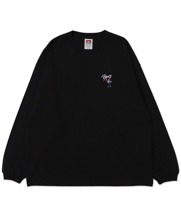 WEGO 【ユニセックス着用ITEM】別注BENDAVISワンポイントT（LS） ブラック