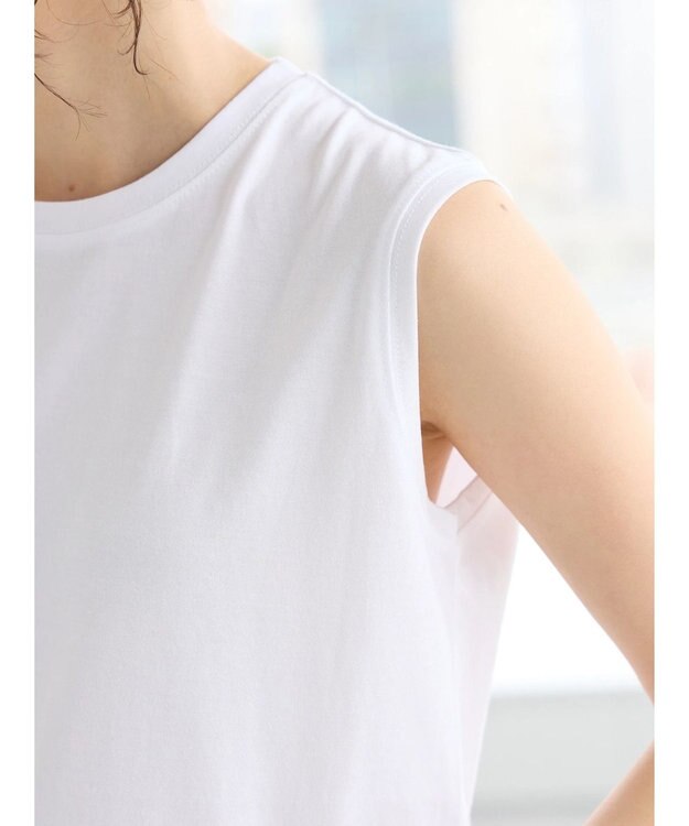 CRAFT STANDARD BOUTIQUE バイオ天竺ノースリタンク Off White