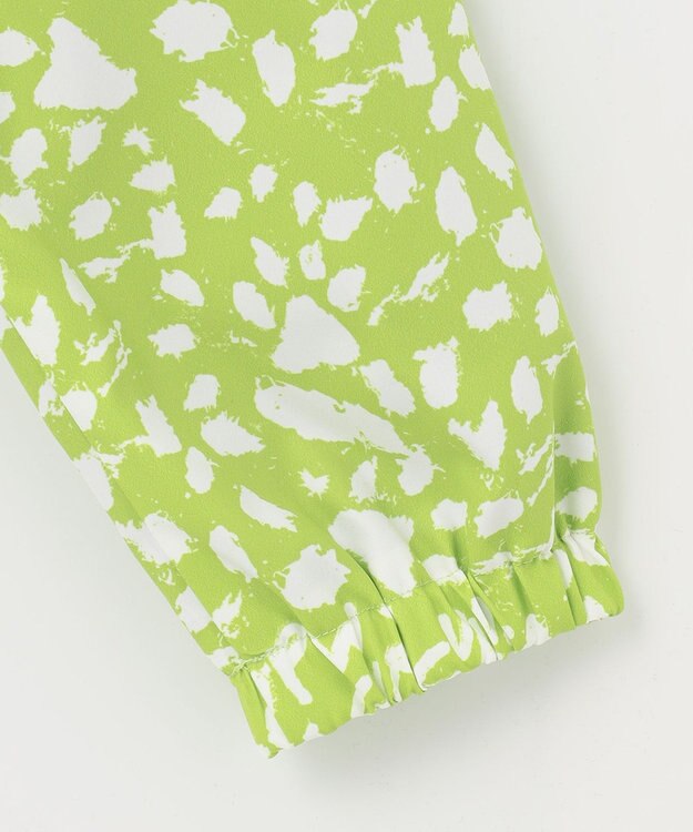 PW CIRCULUS 今が旬！【MEN】【洗える/ストレッチ】アニマルプリント ジップアップ フーデッド ブルゾン ライム系5