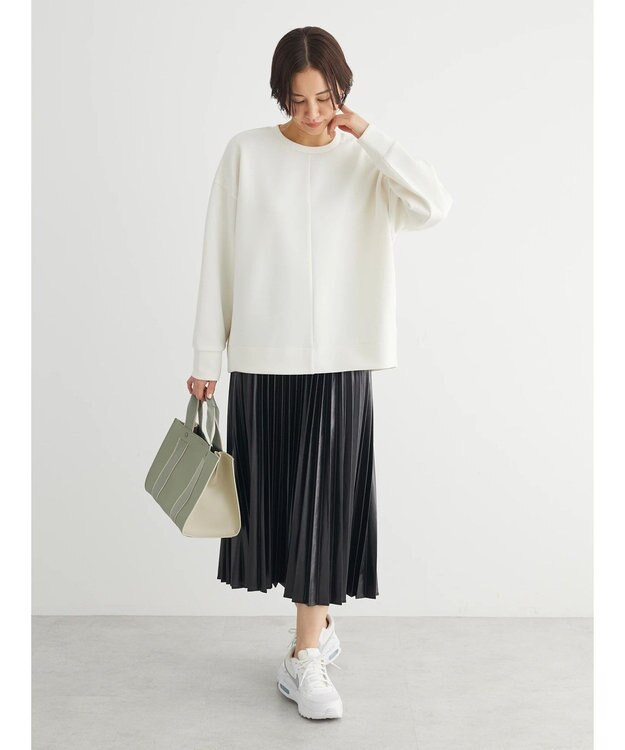 Green Parks クルーネックダンボールプルオーバー Light Beige