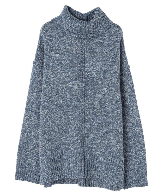 CRAFT STANDARD BOUTIQUE センタータックニットプルオーバー Blue