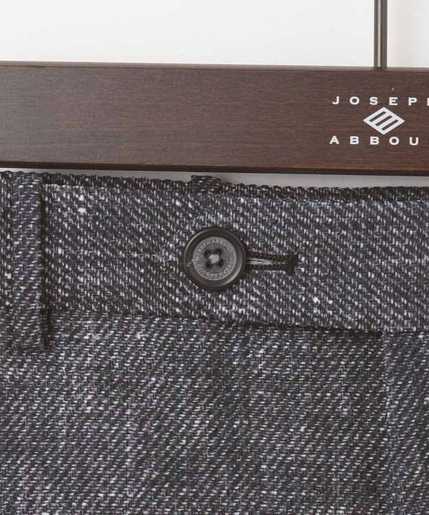JOSEPH ABBOUD 【ウエストも伸びる！】ライトウェーブ パンツ グレー系1