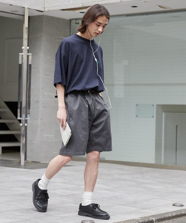 WEGO 【ユニセックス着用ITEM/ウエストゴム】リラックスイージーショーツ グレーその他