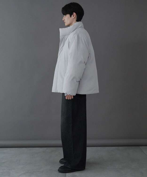 WEGO 【ユニセックス着用ITEM】ショートパデッドブルゾン ライトグレー