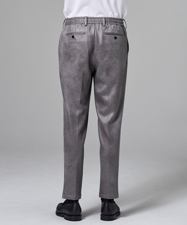 JOSEPH HOMME 【ストレッチ】レザーライクジャージー　ドロスト付きテーパードパンツ / PEGG CONVERTIBLE ライトグレー系