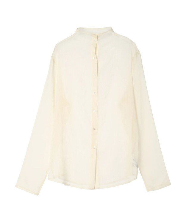 earth music&ecology シアーハイネックシャツ Yellow