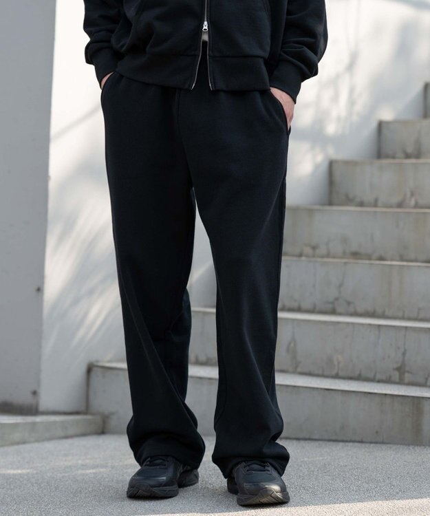 WEGO ユニセックス着用ITEM/ウエストゴム】スウェットパンツ ブラック
