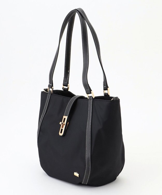 LA BAGAGERIE ひねり金具付きエレガンストート　Sサイズ ブラック