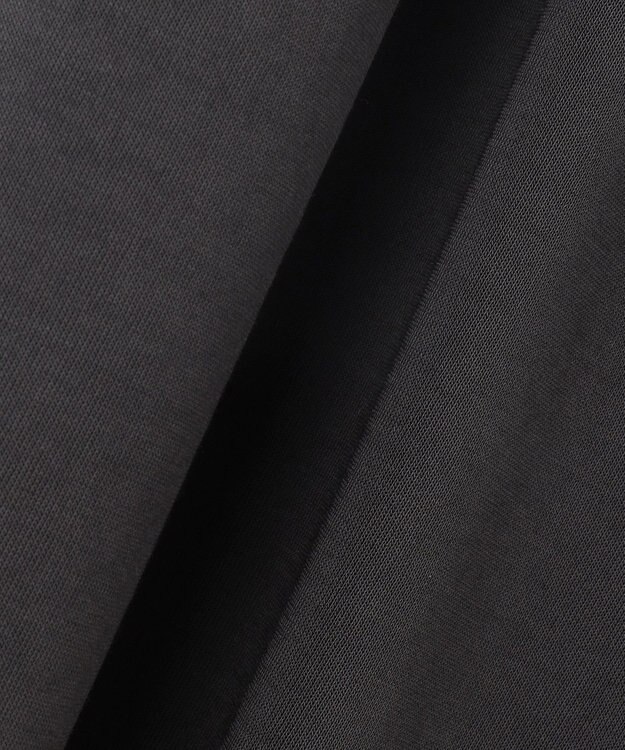 23区 【接触冷感/洗える】ツイストコットンプレーティング ワイド パンツ グレー系