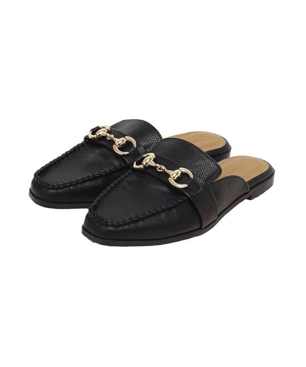 AMERICAN HOLIC ビットミュールローファー Black