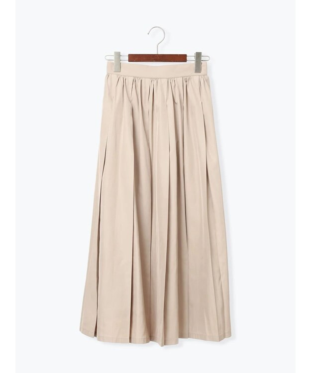 Te chichi ダブルタックフレアスカート ライトベージュ