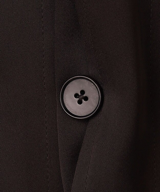 uncrave ライトダブルサテン シャツジャケット ダークブラウン