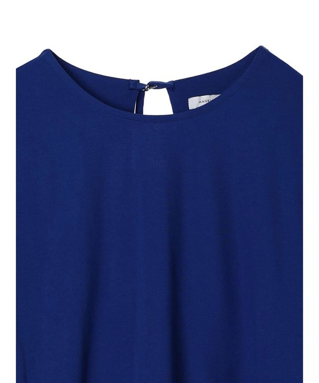 AMERICAN HOLIC 接触冷感バックタック袖折り返しカットプルオーバー Blue