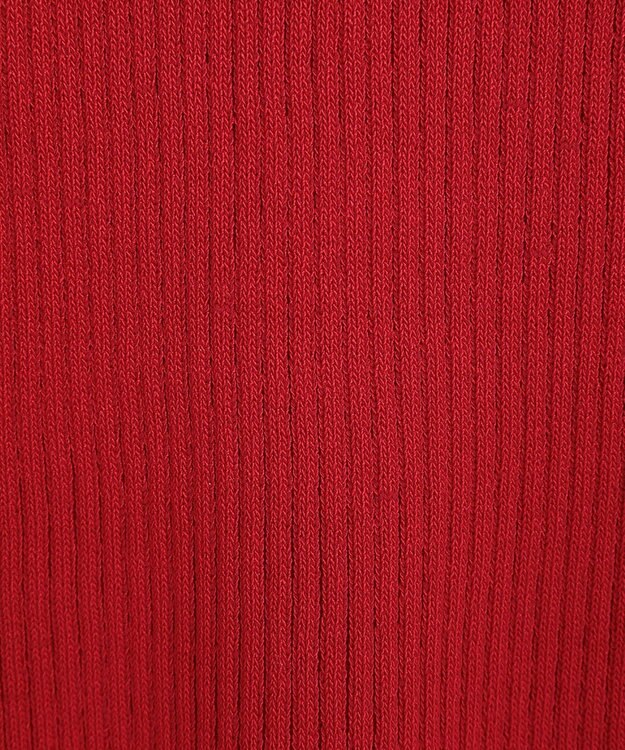 earth music&ecology 半袖ポロニットプルオーバー Red