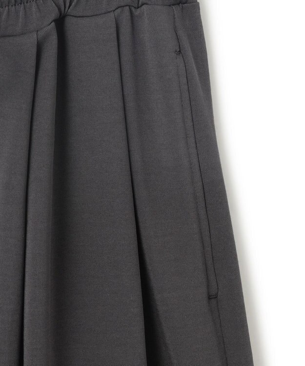 23区 【接触冷感/洗える】ツイストコットンプレーティング ワイド パンツ グレー系