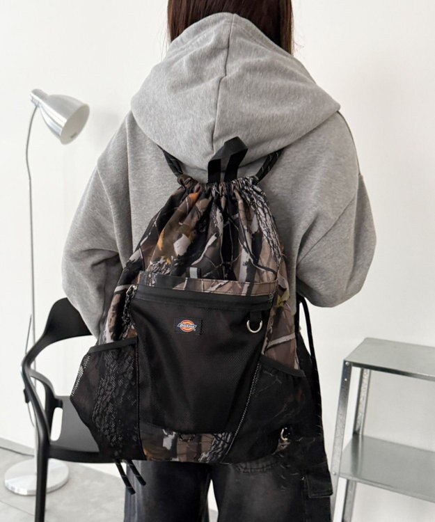 WEGO 【ユニセックス着用ITEM】別注Dickiesメッシュポケットナップサック 柄1