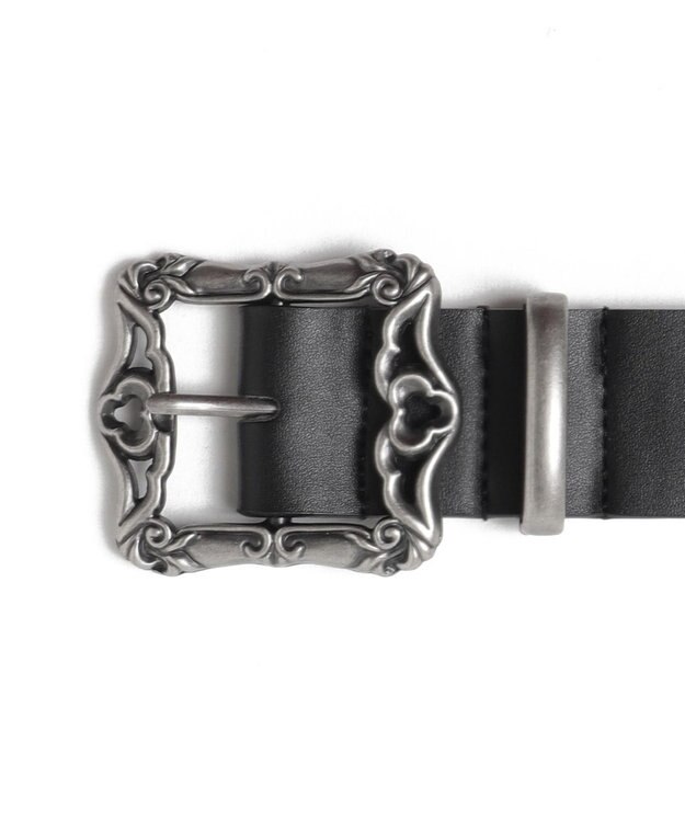 WEGO Mクロスモチーフスタッズベルト ブラック