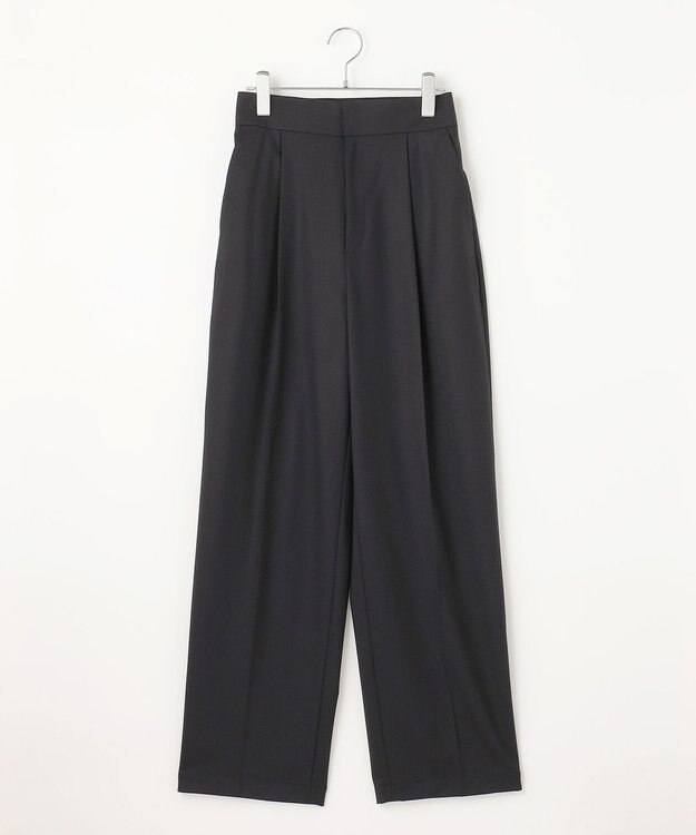 #Newans 【ANSWER for ファッショニスタ 】ウエスト調整可ワイドパンツ ネイビー系