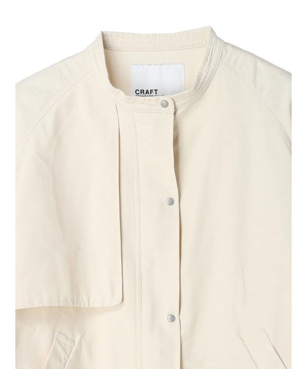 CRAFT STANDARD BOUTIQUE 綿ナイロングログランブルゾン Ivory