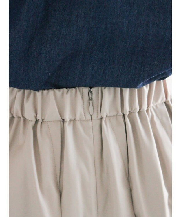 Te chichi ダブルタックフレアスカート ライトベージュ
