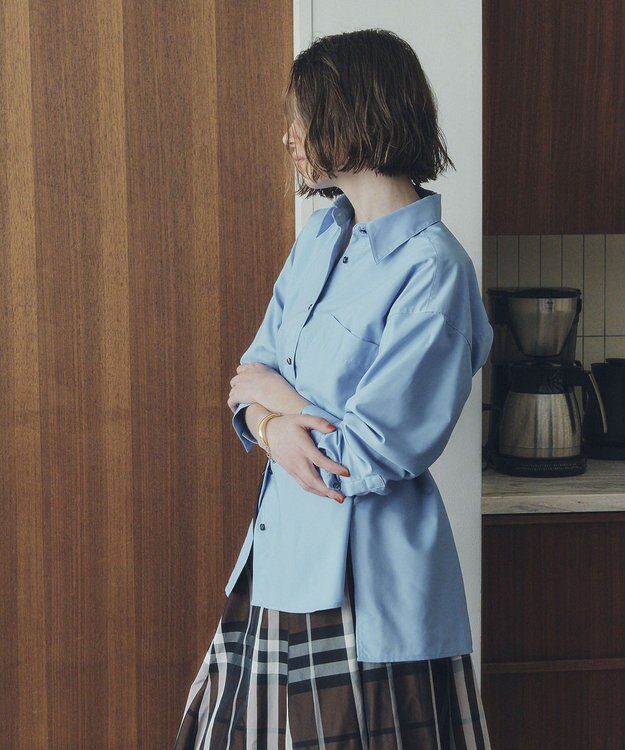 YECCA VECCA ロングシャツ Blue