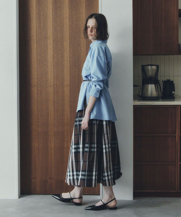 YECCA VECCA ロングシャツ Blue