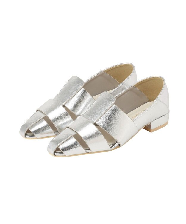 Green Parks グルカバブーシュパンプス Silver