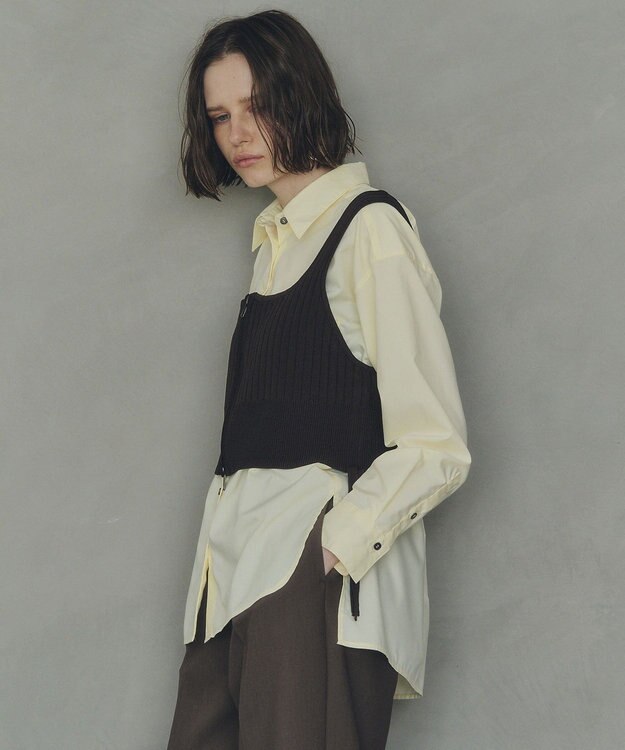 YECCA VECCA ロングシャツ Yellow