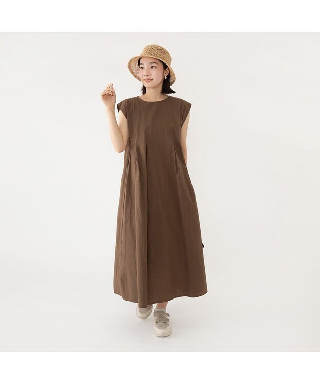 林八百吉商店 un chapeau  ラフィアキャペリン ブラウン
