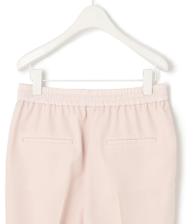 ICB L 【新色追加・洗える】 FluidBackSatin ドロストパンツ ピンクベージュ系