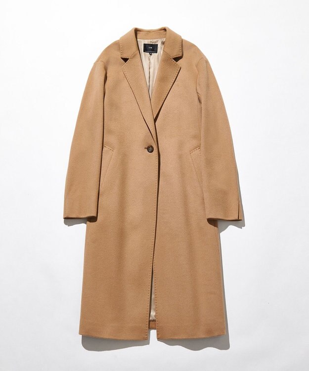 23区 S ウールカシミヤビーバー チェスター コート キャメル系