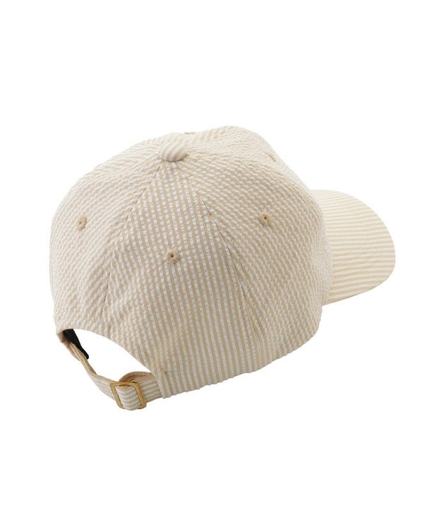 MOONBAT PAUL&JOE ACCESSOIRES(ポール&ジョー）ロゴ入り 深キャップ 帽子 ネコチャーム付 UVカット ライトイエロー