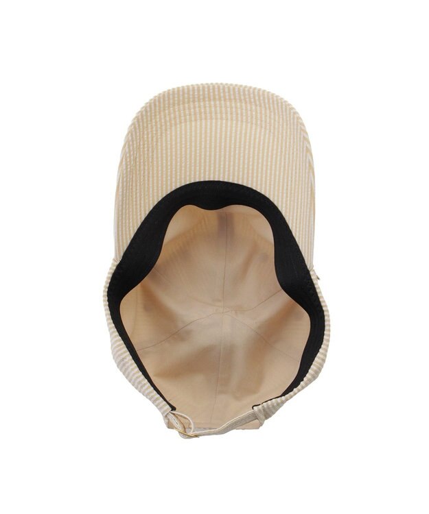 MOONBAT PAUL&JOE ACCESSOIRES(ポール&ジョー）ロゴ入り 深キャップ 帽子 ネコチャーム付 UVカット ライトイエロー