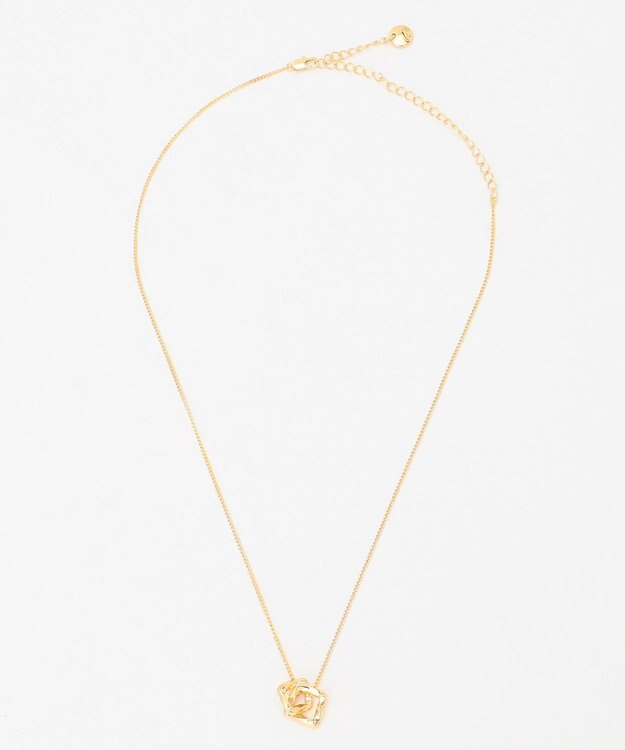 ICB ツイストスクエアネックレス ゴールド系