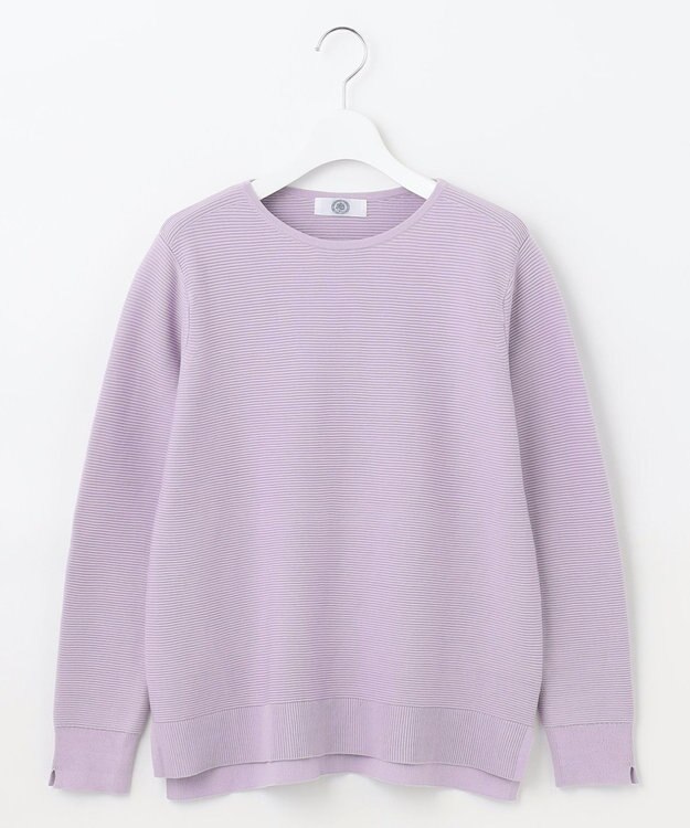 J.PRESS LADIES 【洗える】 ハウストンオーガニック ニット ふじ色系