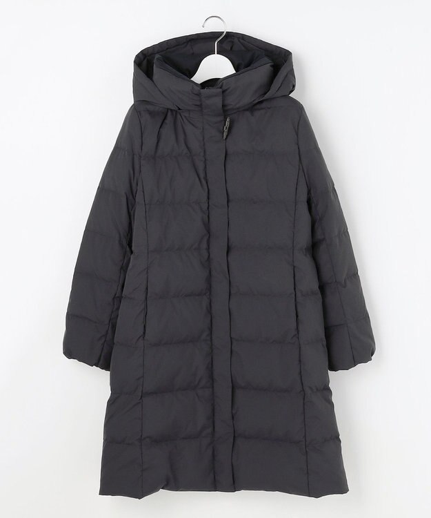 J.PRESS LADIES 【洗える・2way】タフタダウン ロング丈 コート ネイビー系