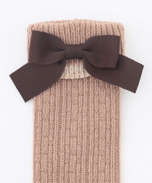 組曲 KIDS 【13-24㎝】ローゲージ ハイソックス ベージュ系