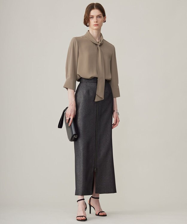 ICB フォイルプリントスカート ブラック系