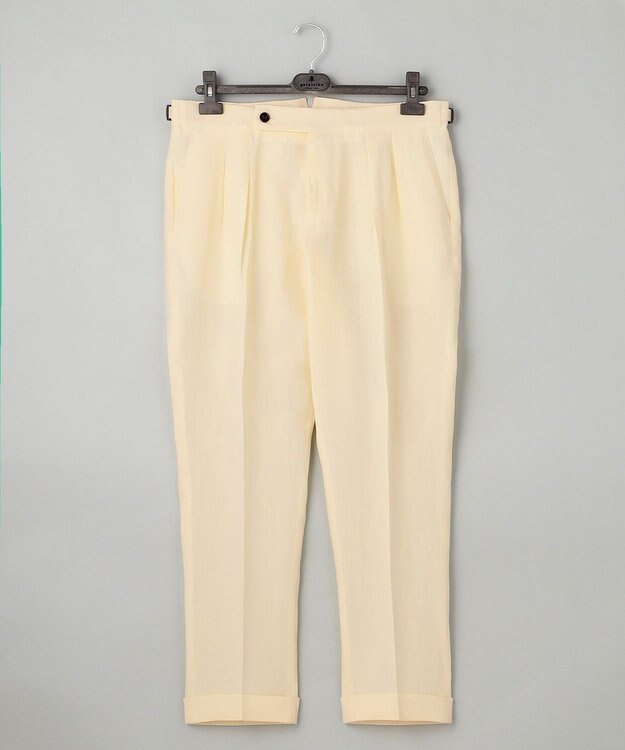 GOTAIRIKU 麻素材【MADE IN ITALY】BERWICH スラックス(SCOTCH) アイボリー系