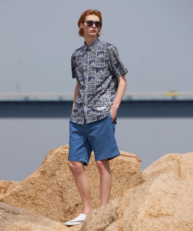 J.PRESS MEN Reyn spooner×J.PRESS リバースプリント シャツ ネイビー系5