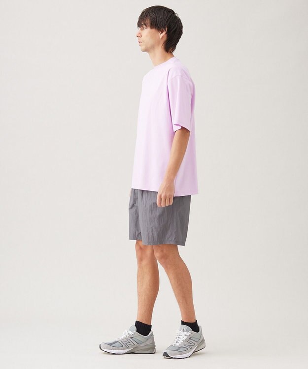 UNFILO MENS 【男女兼用】スマート ストレッチ ワイドTEE【ギフトにもおすすめ】 ピンク