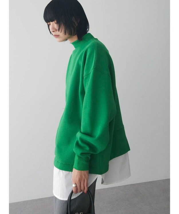 Green Parks 裏起毛ドッキングチュニック Green